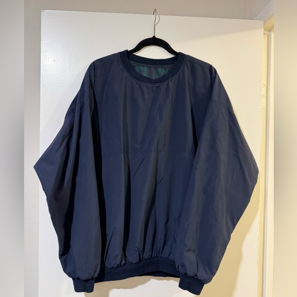 Röche vintage men’s windbreaker pullover navy sweatshirt size large - Picture 1 of 4